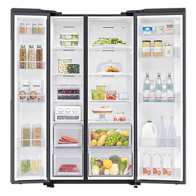 Samsung RS62R5001B4/AE SBS with All-around Cooling, 647L Refrigerator