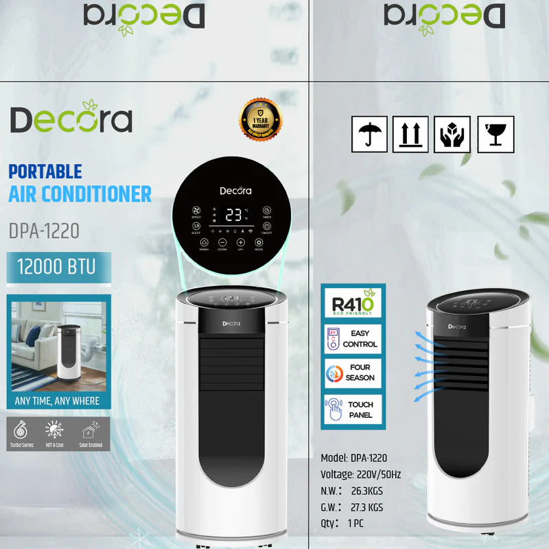 DECORA 1.0 TON PORTABLE AC Model DPA-1220