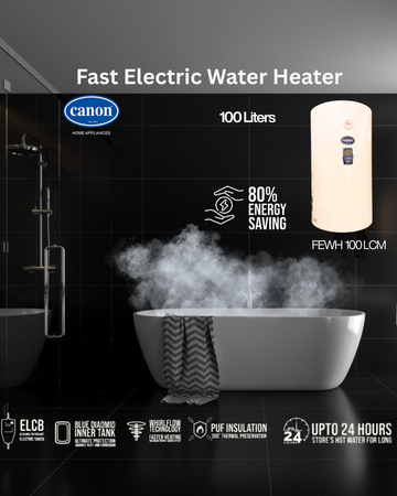 CANON FAST ELECTRIC WATER HEATER 100 Liters FEWH 100LCM