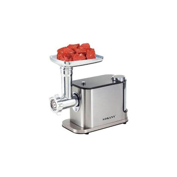 SOKANY MEAT GRINDER, 3600 WATT, SILVER - SK-06030