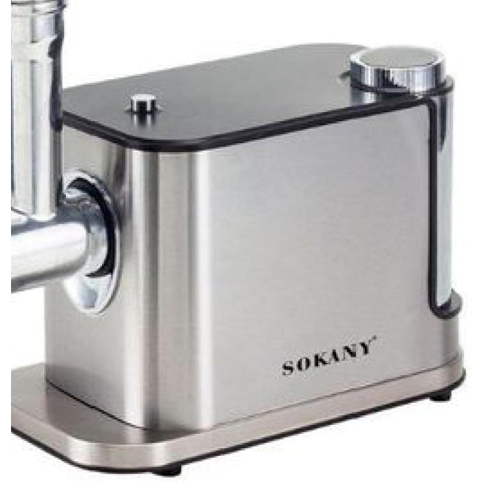 SOKANY MEAT GRINDER, 3600 WATT, SILVER - SK-06030