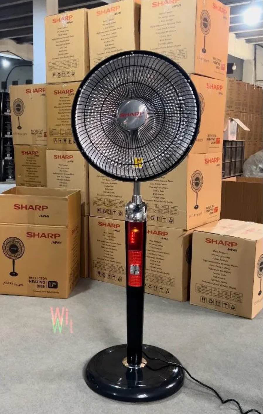 Sharp Dish Halogen S-008-AFC-INST Electric Heater